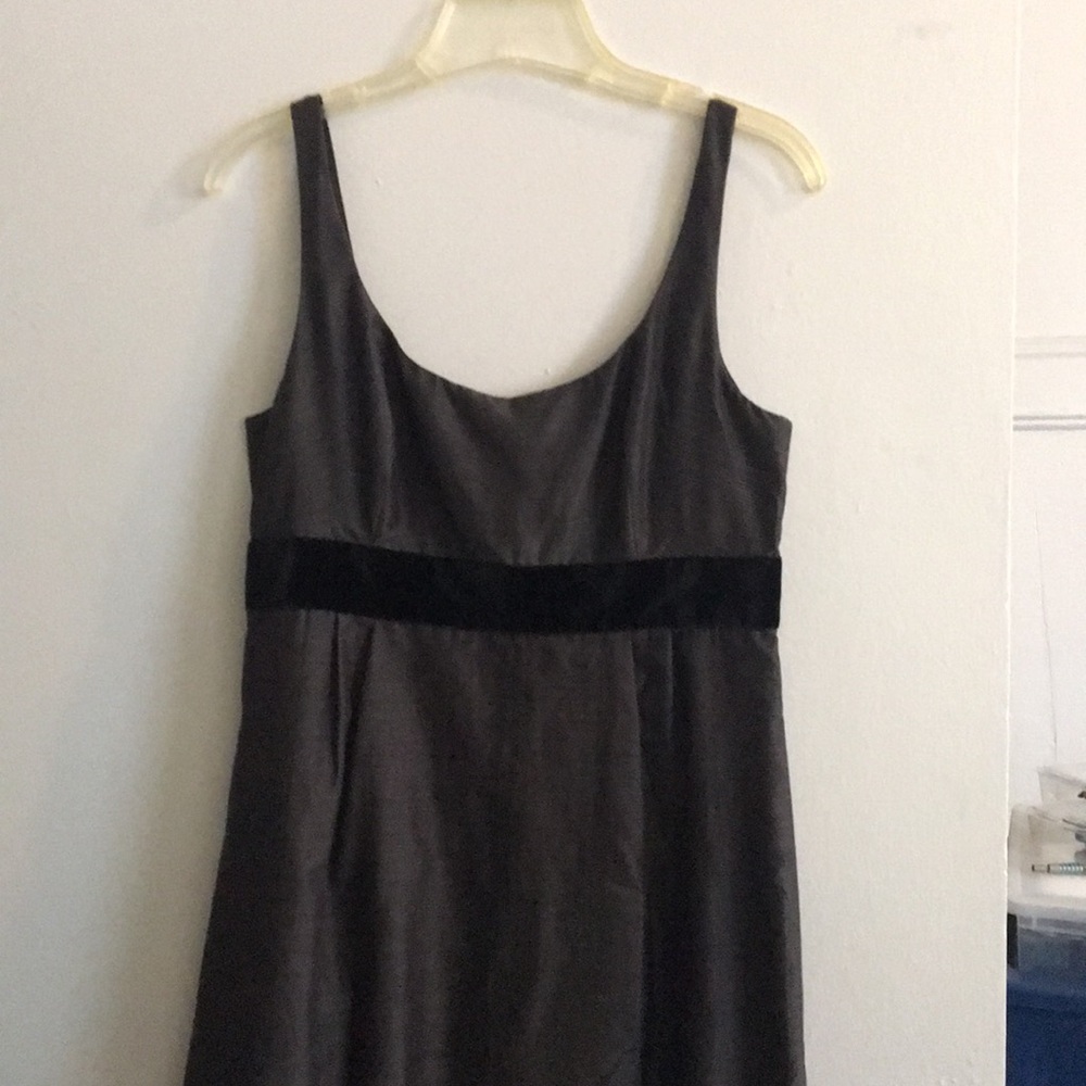 J.crew black and grey dress with button back